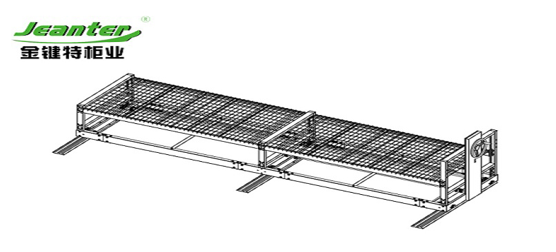 Single Tier Mobile Grow Rack